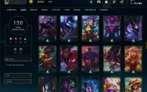 Conta prata 2 com 75 Champs e 120 Skins ( MAIN ADC )