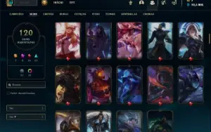Conta prata 2 com 75 Champs e 120 Skins ( MAIN ADC )
