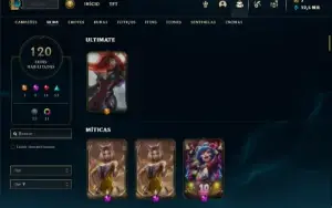Conta prata 2 com 75 Champs e 120 Skins ( MAIN ADC )