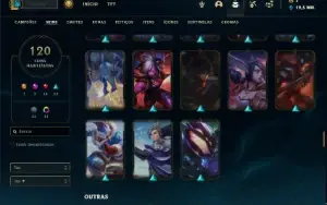 Conta prata 2 com 75 Champs e 120 Skins ( MAIN ADC )