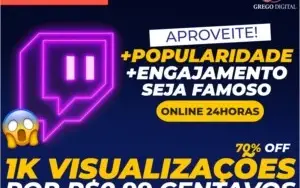 [Promoção] 1K Visualizações Twitch por R$0,99 Centavos