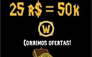 Gold Wow 50k 24,99R$  world of warcraft