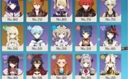 ayaka, baal, childe, klee e diluc 3 armas T5