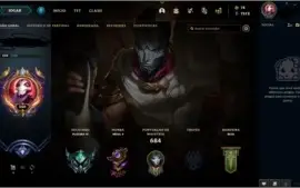 Conta lol plat IV, todos os champs e 233 skins