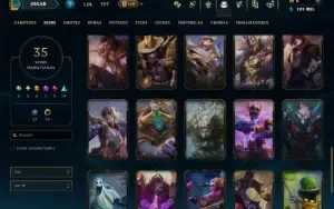 Platina 4 com 110 Champs e 35 Skins ( MAIN ADC )