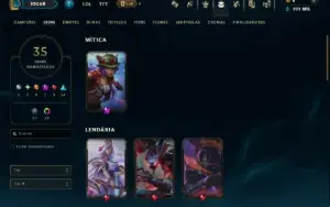 Platina 4 com 110 Champs e 35 Skins ( MAIN ADC )