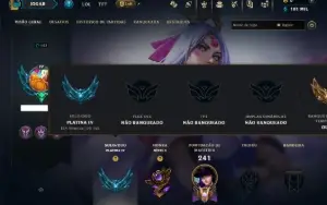 Platina 4 com 110 Champs e 35 Skins ( MAIN ADC )