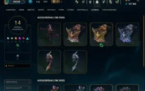 Platina 4 com 110 Champs e 35 Skins ( MAIN ADC )