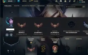 Conta bronze 1 com 101 Champs e 62 Skins