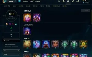 Conta bronze 1 com 101 Champs e 62 Skins