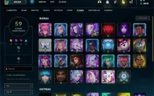 Conta Bronze 1 com 41 Champs e 6 Skins + 1 Fragmento