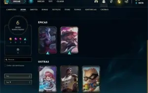 Conta Bronze 1 com 41 Champs e 6 Skins + 1 Fragmento