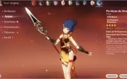 GENSHIN IMPACT - DILUC - AR10 - Razor/Sucrose..Arma LVL4