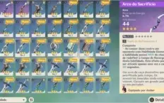 GENSHIN IMPACT - DILUC - AR10 - Razor/Sucrose..Arma LVL4