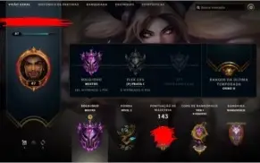 Conta MESTRE League of Legends