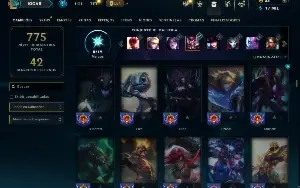 Bronze 4 com TODOS os champs e 114 Skins ( Nivel 440 )