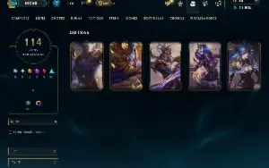 Bronze 4 com TODOS os champs e 114 Skins ( Nivel 440 )