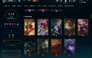 Bronze 4 com TODOS os champs e 114 Skins ( Nivel 440 )