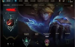Vendo conta de LOL. Platina 3, todos os champs, 73 skins