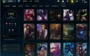 Conta bronze 2 com TODOS os champs e 105 skins