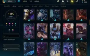 Conta bronze 2 com TODOS os champs e 105 skins