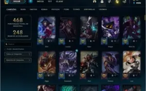 Conta bronze 2 com TODOS os champs e 105 skins