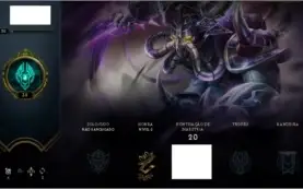 Conta de league of legends 19 campeões 1 skin unranked
