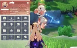 conta genshin impact AR 30 + diluc
