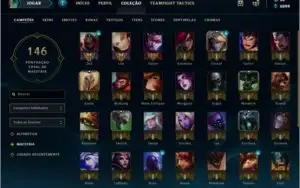 CONTA PRATA 4, 17 SKINS, 45 CHAMPS! / 1 SKIN DE GEMA!