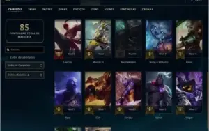 Conta LV 35, 5 skin Ótimas, Email para Troca Disponivel
