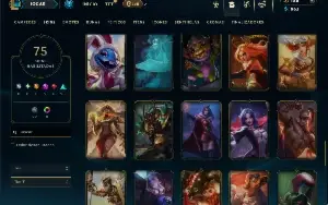 Platina 4 com 110 Champs e 75 Skins ( ADC / MID )
