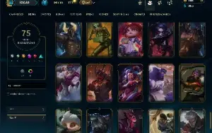 Platina 4 com 110 Champs e 75 Skins ( ADC / MID )