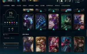 Platina 4 com 110 Champs e 75 Skins ( ADC / MID )