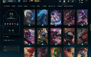 Platina 4 com 110 Champs e 75 Skins ( ADC / MID )