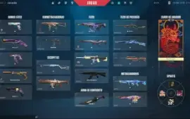 Conta de valorant com 7 skins de vandal, 3 facas, e outros