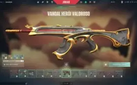 Conta de valorant com 7 skins de vandal, 3 facas, e outros