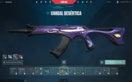Conta de valorant com 7 skins de vandal, 3 facas, e outros