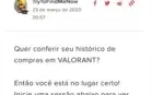 Vendo conta LOL e Valorant cheias de skin.