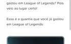 Vendo conta LOL e Valorant cheias de skin.