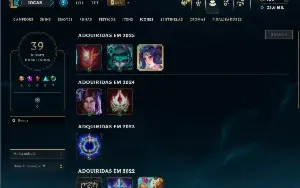 Platina 4 com 26 Champs e 5 Skins