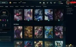 CONTA DE 2015 - EX PLAT - 98 SKINS - TODOS CHAMPS - LVL 319