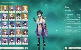! PROMOÇÃO ! Conta Genshin AR 52 : 07 Personagens 5 estrelas