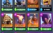 CONTA NÍVEL 10 (COM 3 LENDÁRIAS), 20K+ OURO, ARENA LENDÁRIA