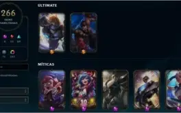 [LoL] Conta D1 266 SKINS
