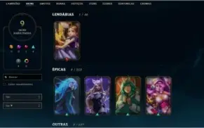conta league of legends platina 4