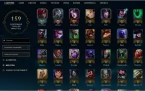 conta league of legends platina 4