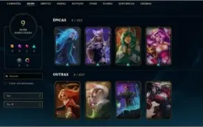 conta league of legends platina 4
