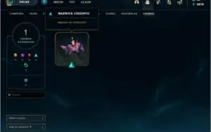 Conta bronze 1 com 35 skins e 86 champs