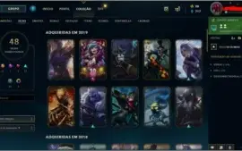 Conta no League Of Legends lvl 182