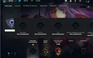 Conta Unranked com 48 Champs e 48 Skins ( 2 Ultimates )